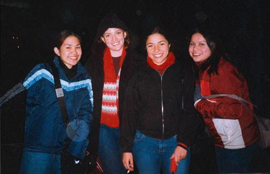me and the gurls at USF (nov. '01)