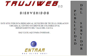 Pagina de bienvenida a Trujiweb