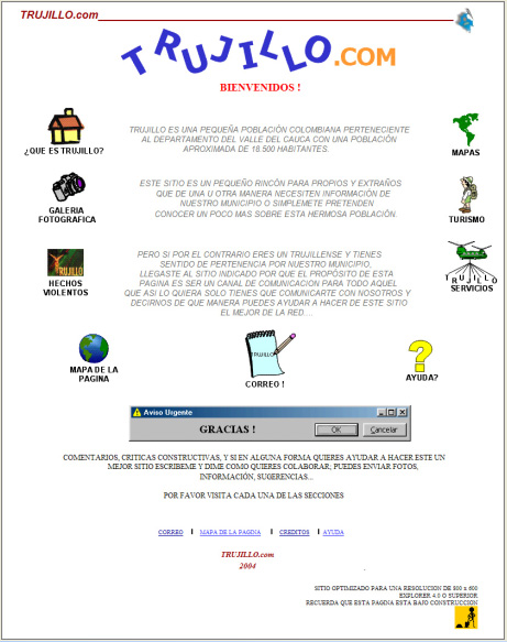 Pagina Principal de Trujiweb 1.0