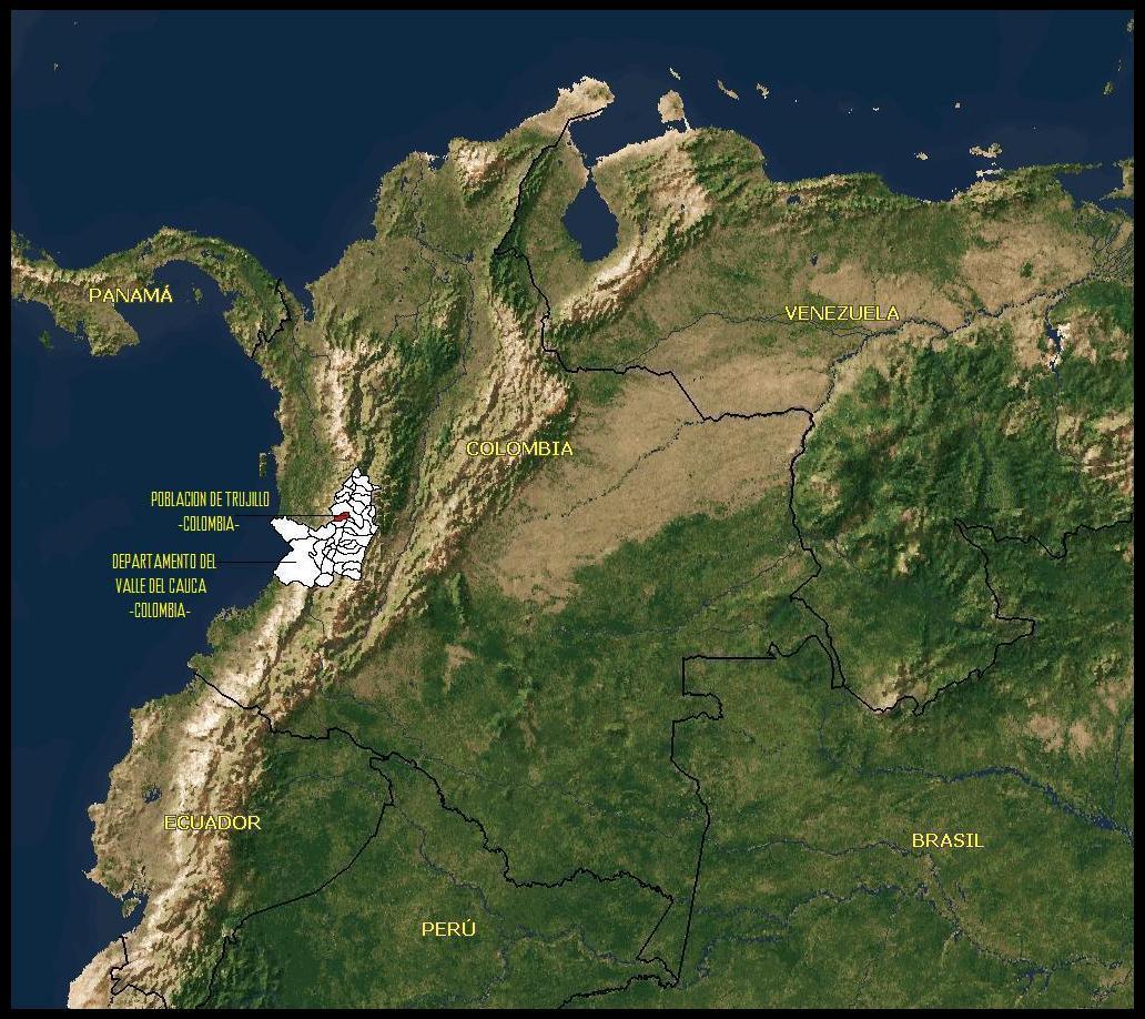 Ubicacion de Trujillo en Colombia
