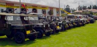 Diferentes modelos militares distribuidos en Colombia