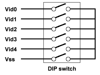 DIP switch connection