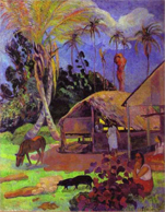 1891 - Paisagem com porcos pretos 
