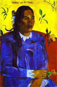1891 - Vahine nenhum tiare de te (Mulher com uma Flor) 