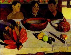 1891 - Uma refei��o (Bananas) 