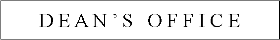Text Box: D E A N � S   O F F I C E