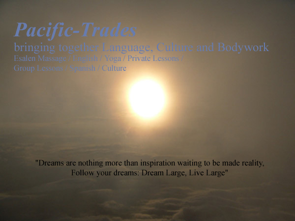 Esalen Massage / English / Yoga / Private Lessons / Group Lessons / Spanish / Culture / �G�T���� �}�b�T�[�W /  �p��  /  ���K  /  �l���b�X��  /  �O���[�v�E���b�X�� / �X�y�C����  /  ����  /  �|�p  /  �����p