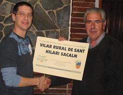 En Pere recollint el premi