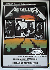 O &uacute;ltimo cartaz: Estocolmo (Su&eacute;cia), 26 de setembro de 1986. R.I.P.