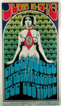 Poster do Monterrey International Pop Festival de 1967