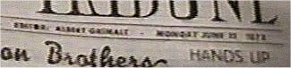 Image: The date enlarged