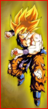 Son Goku preparando su ataque