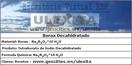 ::..  Borax Decahidratado  ..::