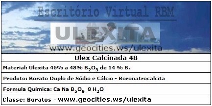 ::..  Ulexita Calcinada de 48% B2O3  ..::