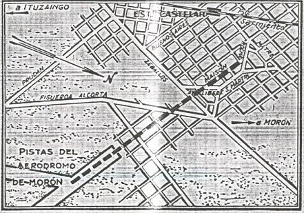 Plano del accidente en Castelar