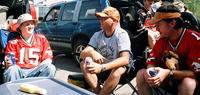A nice tailgate party... good weather, lots of food and drink, and good conversation, as long as we steered clear of politics!