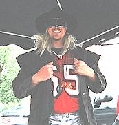 The Silver Stampeder dressed for rain
