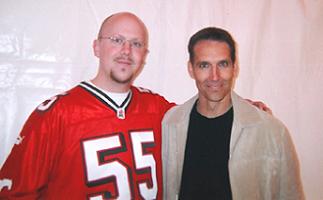 Yes, the legendary Todd McFarlane! Really nice guy, took the time to talk to me about the Expos of yesteryear, and the possibilities of a CFL line of McFarlane toys!