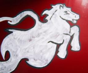 The initial paint job.