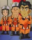 Anime. L-R: Fuji, Ide and Capt. Mura