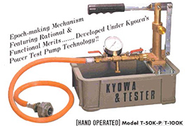 kyowa hydro test pump