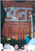 �sterreichischer Gewerkschaftsbund (�GB-Demonstrant vor'm Parlament am zw�lften (12.) November 1999)