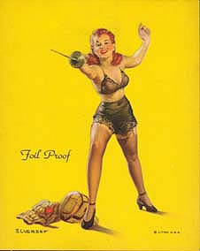 Fencing pin-up