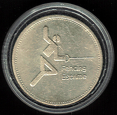 Fencing coin