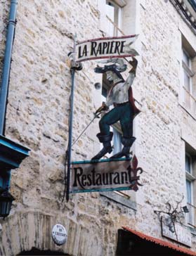 Sign to La Rapiere