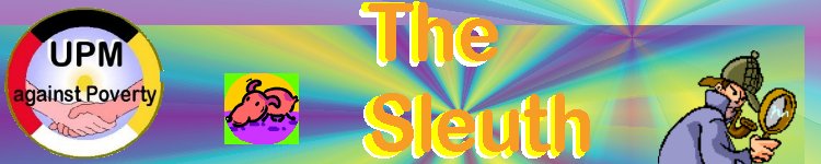 The Sleuth Logo - a detective looking 