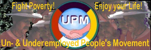 UPM logo: fight poverty, enjoy your life!