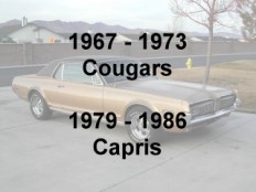 Mercury Cougar / Capri Muscle Cars