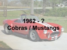 Shelby Cobra / Mustang Muscle Cars