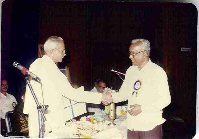 B. V. Raman facilitating Mr. U. S. Pulippani