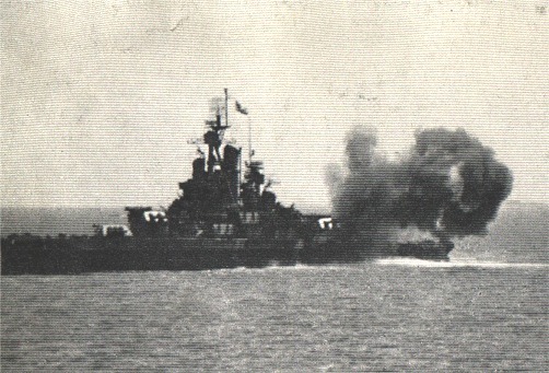 turrets 3 and 4 of Nevada's main battery