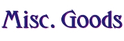 The Philosopher Stonw: Stone Warez Miscellaneous Goods