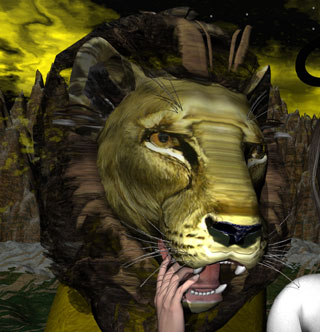 Free texture map for Poser Lion