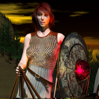 Free texture map for Victoria 3 (V3) Valkyrie Shield