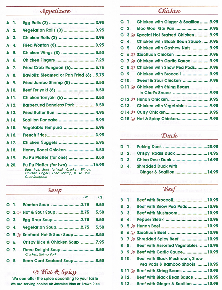 menu image