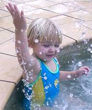 She likes the water