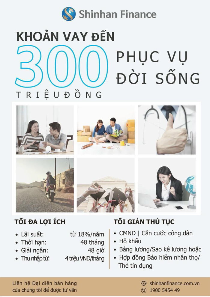 vay qua lương shinhan finance
