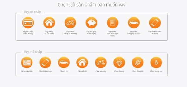 sản phẩm vay tima