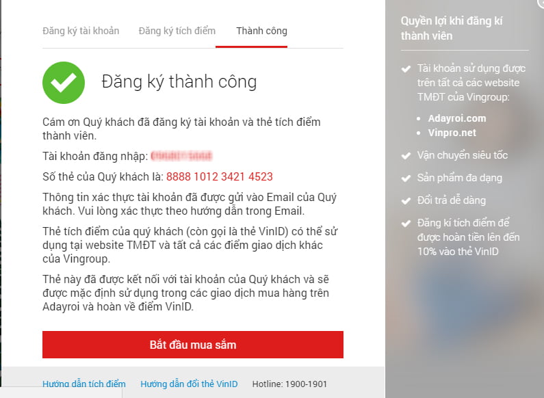 Hướng dẫn mở thẻ VinID online ngay tại nhà trên website