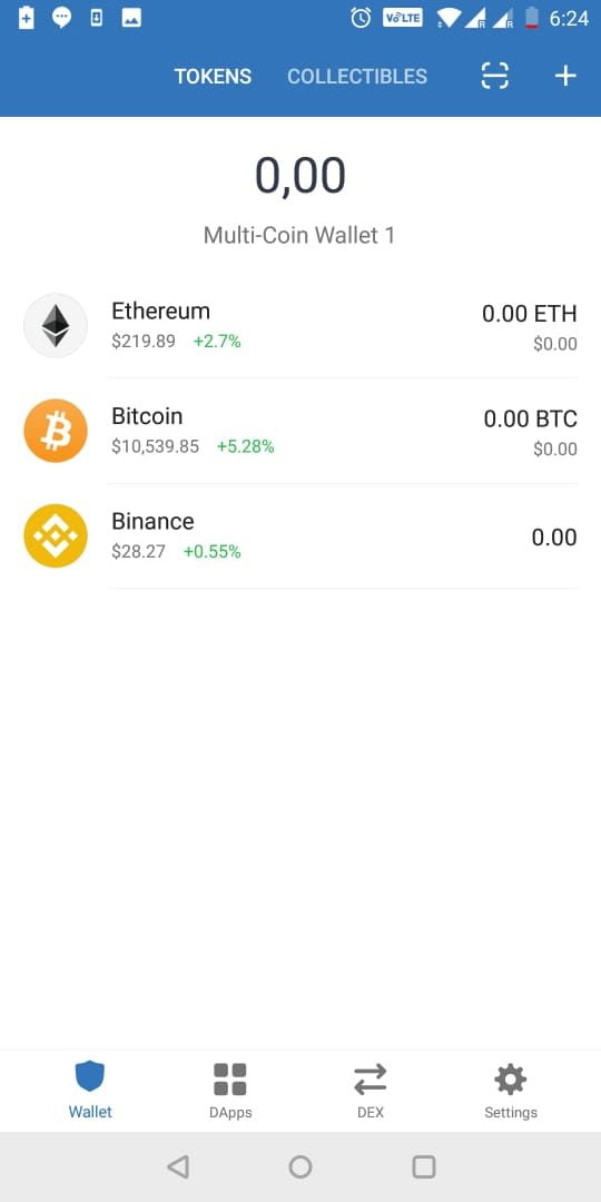 Ví riêng trên Trustwallet