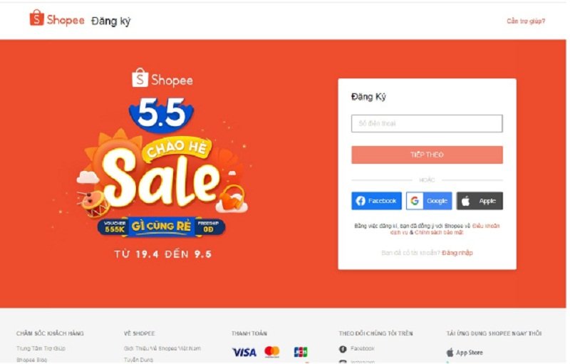 Đăng ký bán hàng trên Shopee
