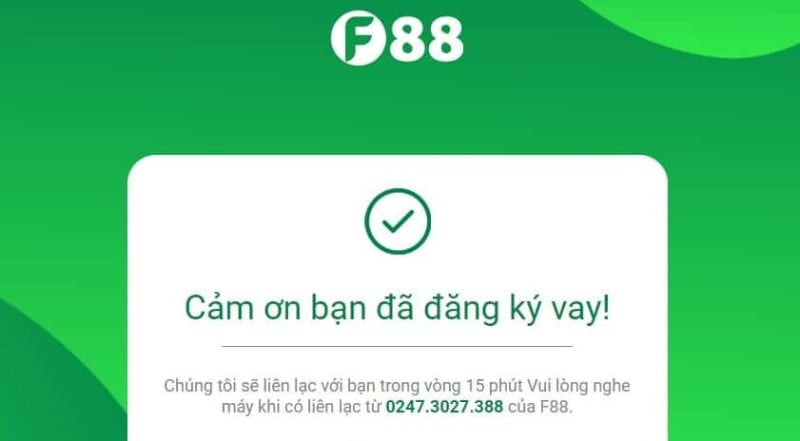 Đăng ký hồ sơ vay tiền ở F88