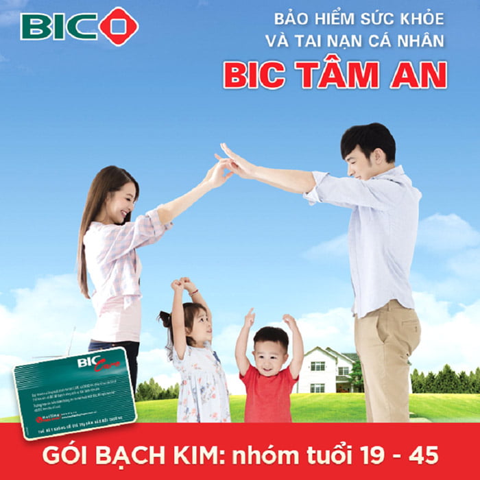 Bảo hiểm sức khỏe và tai nạn cá nhân BIC Tâm An