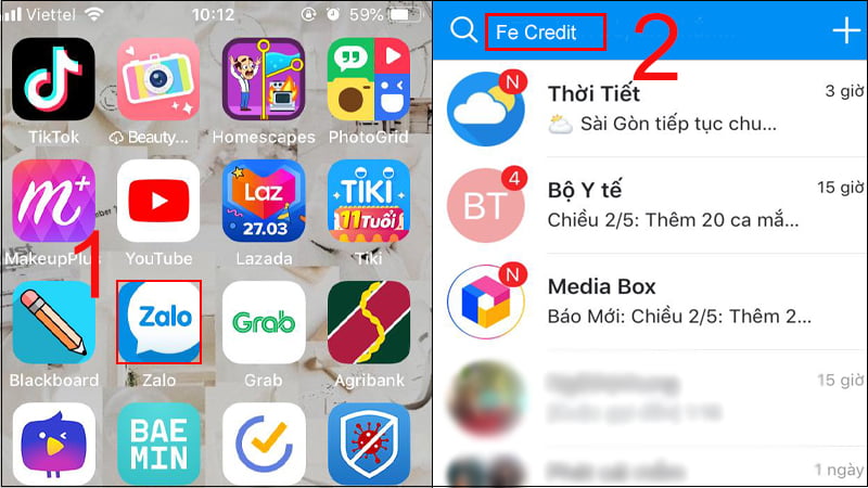 tra cứu vay trả góp fe