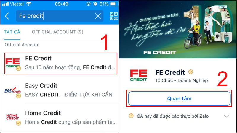 tra cứu vay trả góp fe