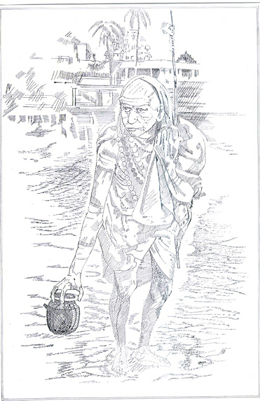 Pen and ink drawing on A3 with Rotring 0.10 pen